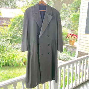 Men's Vintage Army Gabardine Overcoat